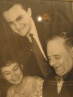 Ростислав Горяев и Нелли Воронкова со своим учителем Леонидом Вивьеном, 1957 год